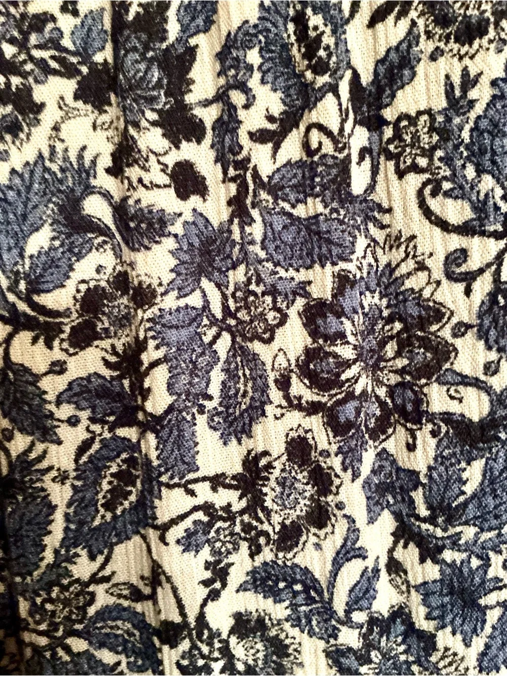 Maurices Blue and White Floral Maxi Skirt L